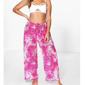 Elisha Palm Printed Beach Trouser